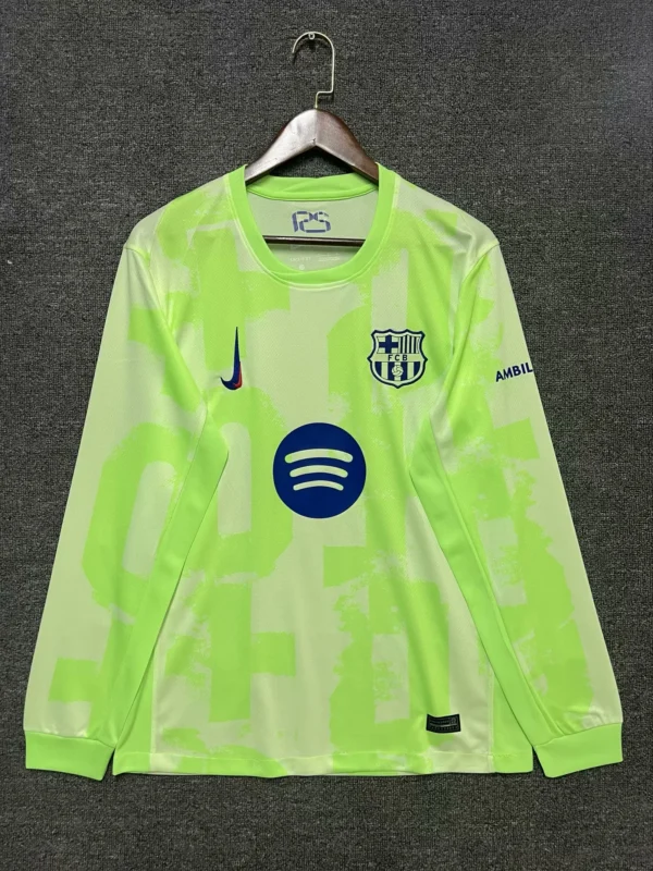 Barcelona  third 24 25  Long sleeve  shirts