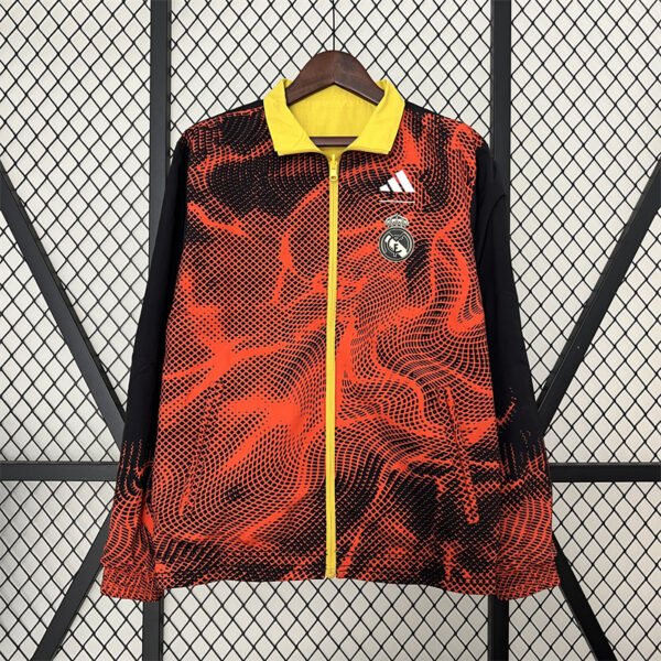 Real Madrid men yellow Double-Sided   Windbreaker - Image 5
